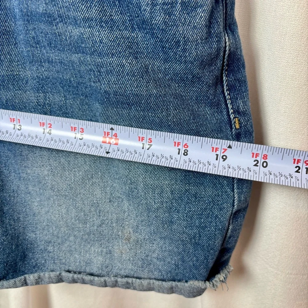 Levi's Light‎ Blue Denim Shortall Girls 16 Hand crafted Appliqué Owl on Bib